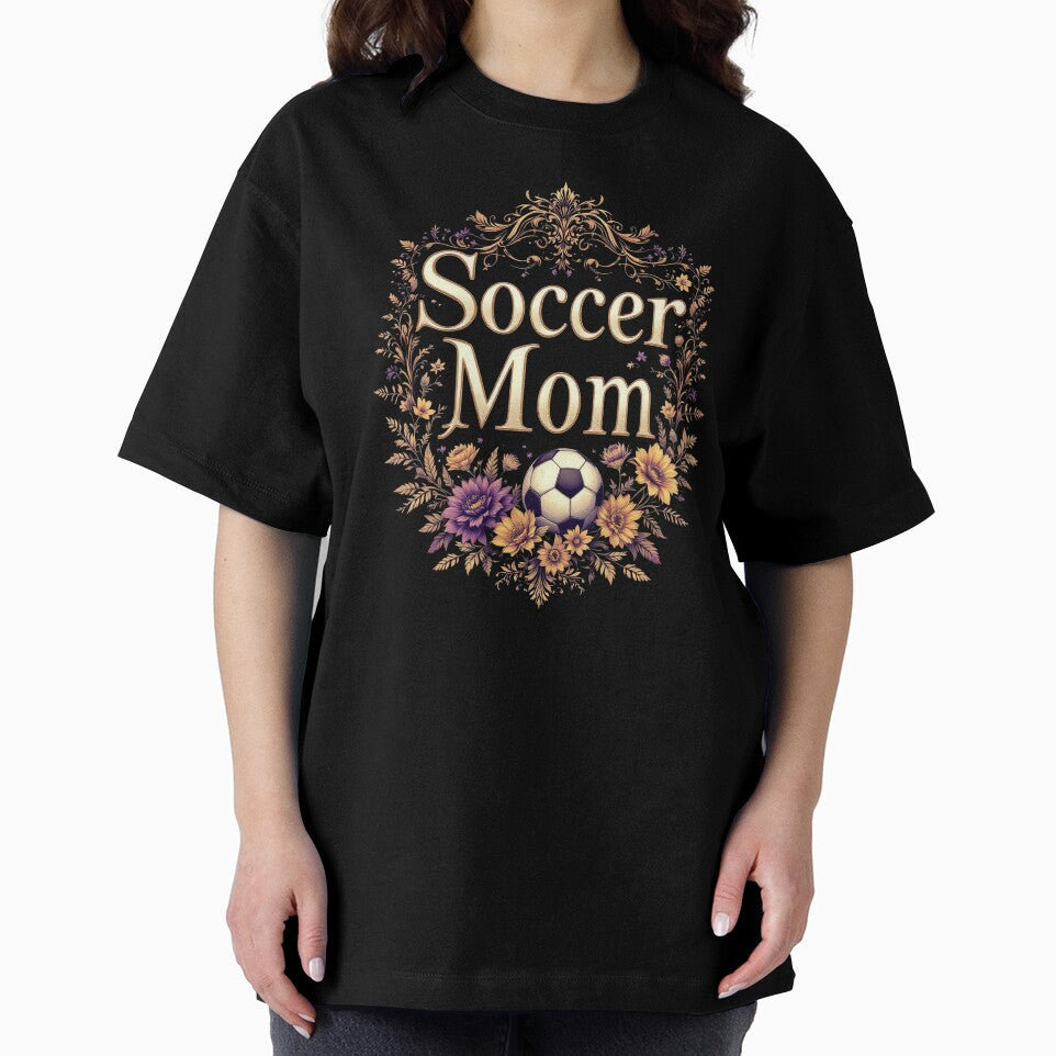 Delicate Floral Soccer Mom Wreath | Elegant Sports Fan Art by TheGaliyaStudio
