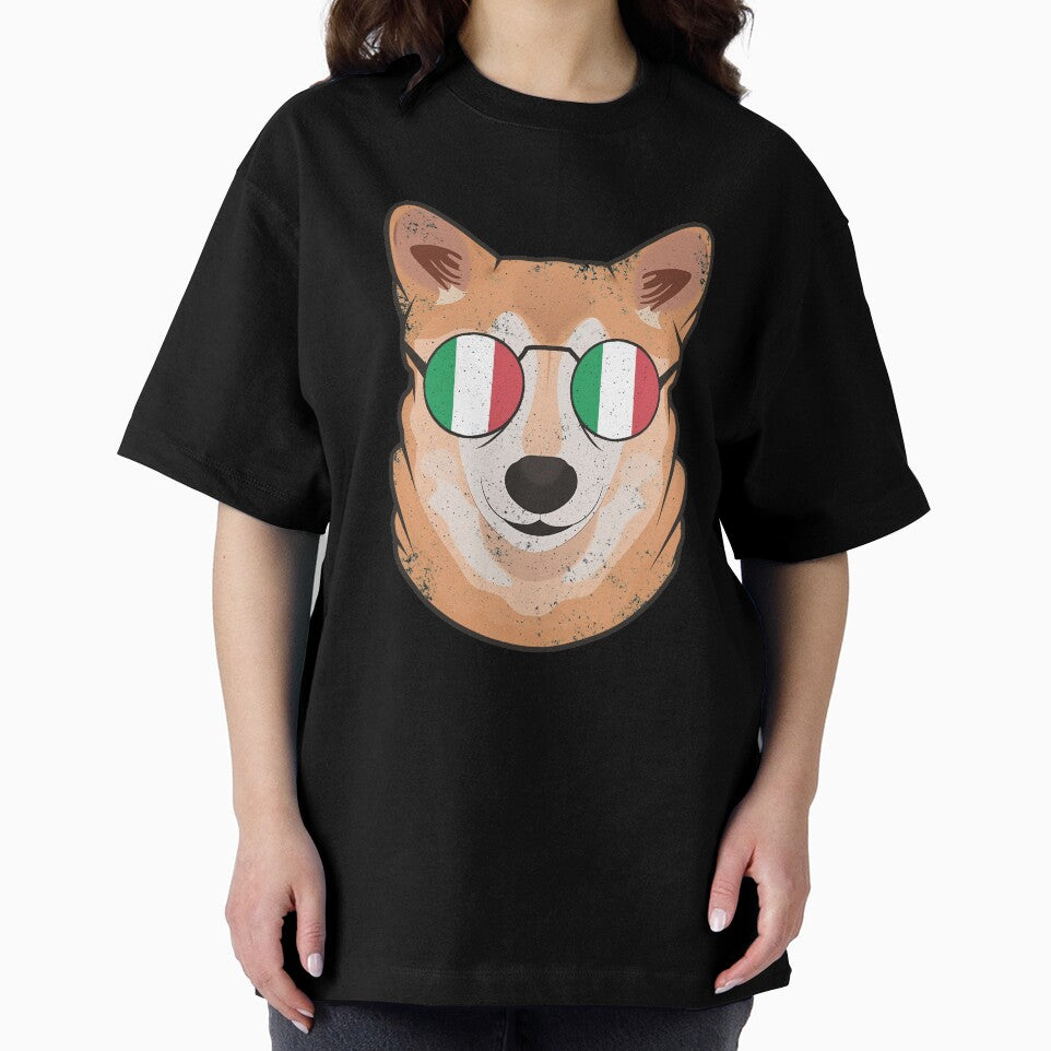 Vintage Patriotic Shiba Inu Italian Flag by feether-store