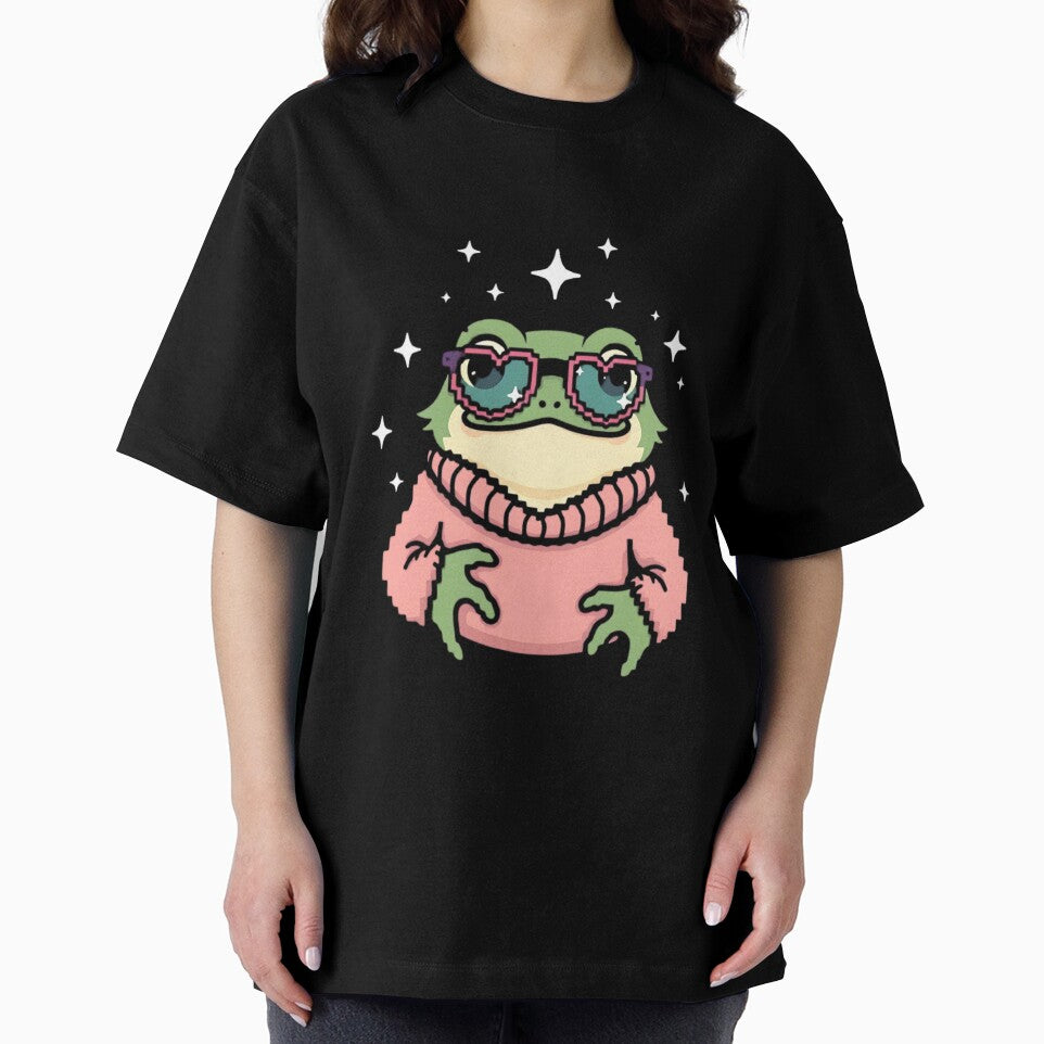 Charming Cottagecore Frog: Cute Academia Vibes by PixelMoodco