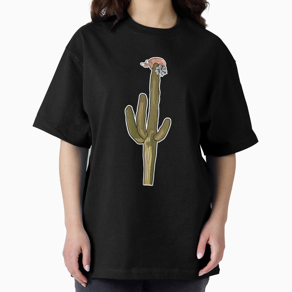 Ringtail cat on saguaro by DarbyHunterArt