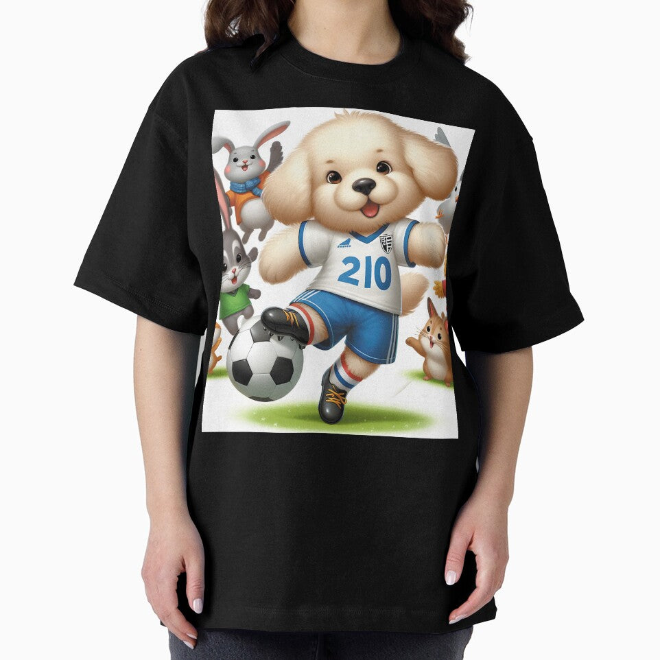 Funny Animals Playing Soccer Football Team, Kids Sports Animal Lover Gift by E.D.CH designs.