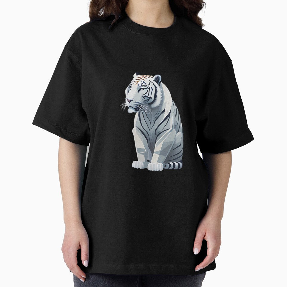 White Tiger in Aesthetic Realistic Style by MinimalistHaven