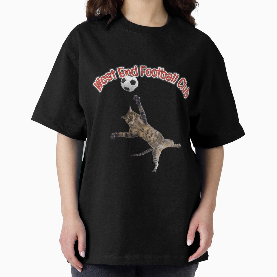 West End Football Club manic keeper cat design by West End FC
