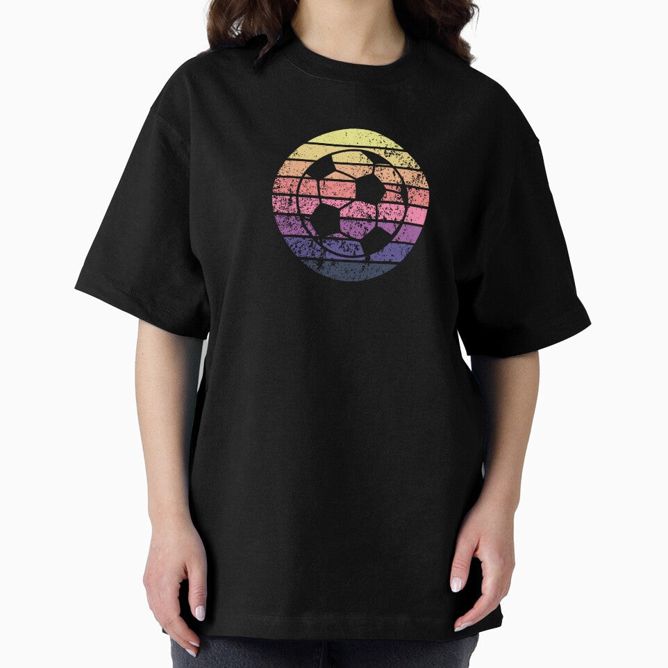 soccer ball vintage summer retro football by Panda  Art