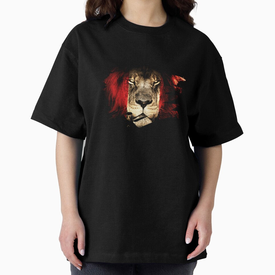 Peru Flag & African Lion Picture by ockshirts