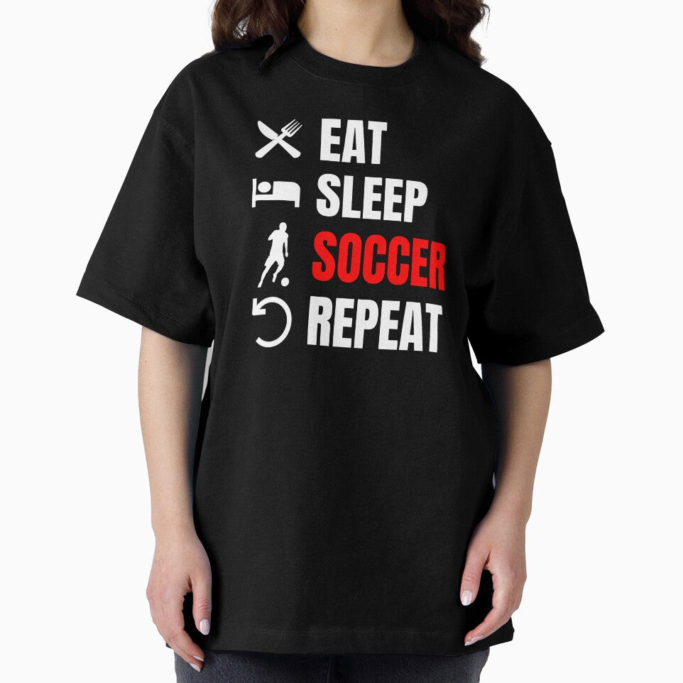 Eat Sleep Soccer Repeat Red by Web CreationsNL