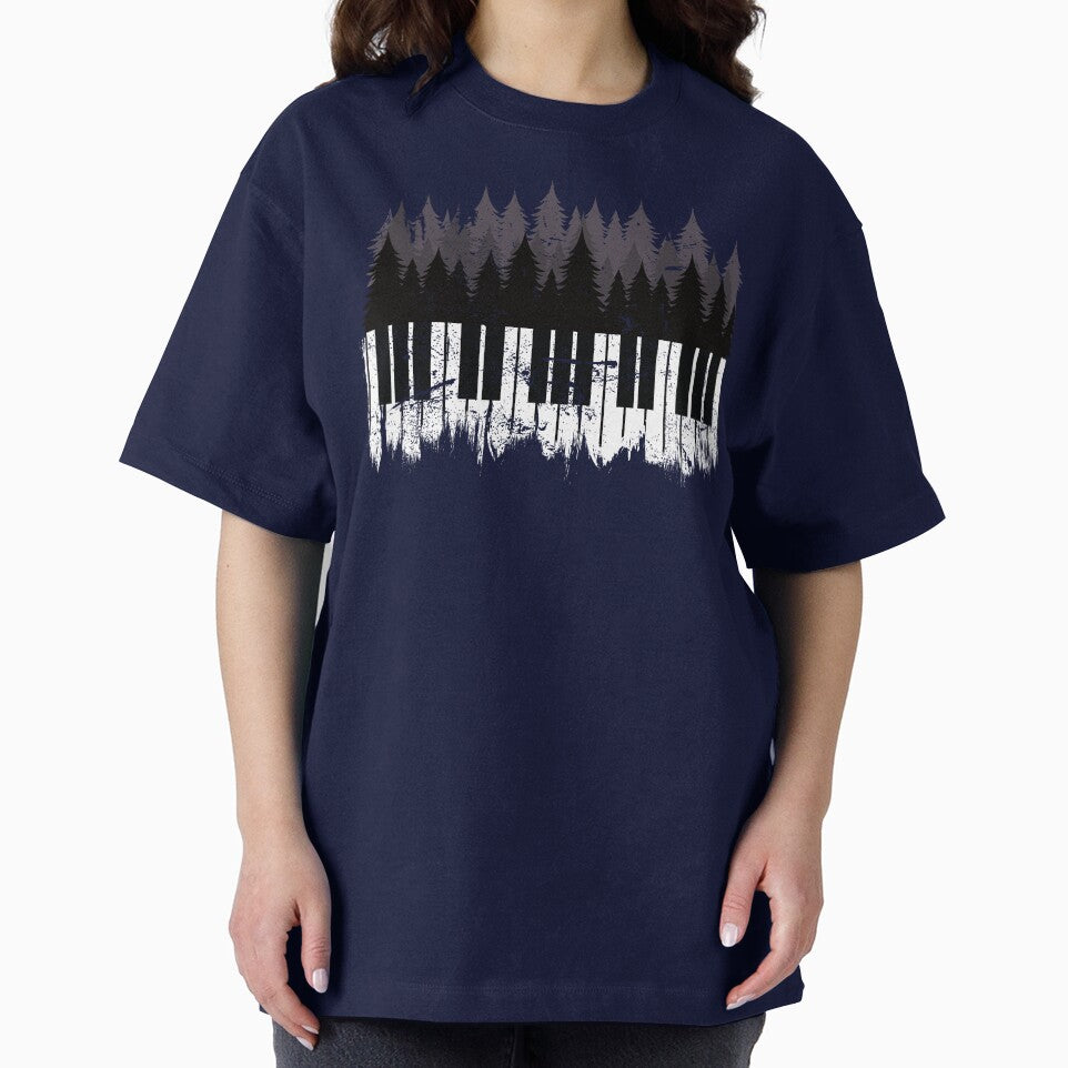 Piano Forest Skyline for Piano Players and Piano Teachers by TheArtOfCMYK