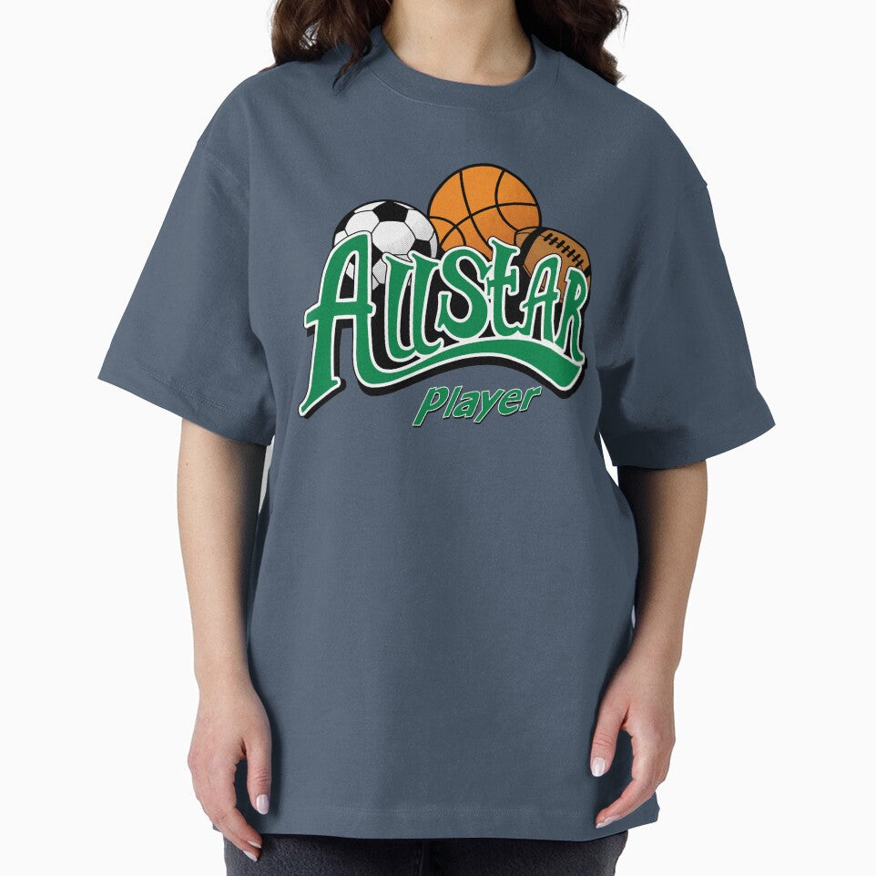 All Star Player Sports Typography Logo by PMSNshop