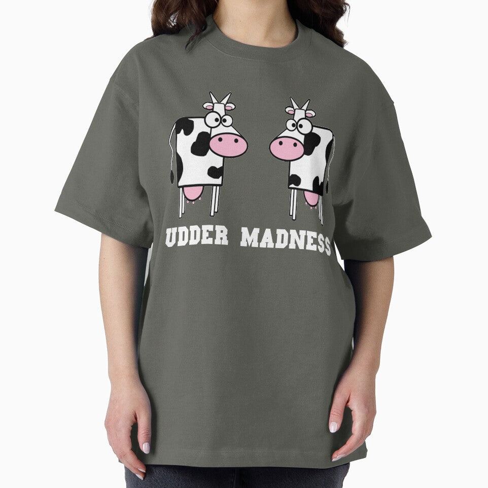 Funny Cow - Funny Cow Shirt - Cute Cow - Udder Madness - Gift For Cow Lovers - Diary Cow by Galvanized