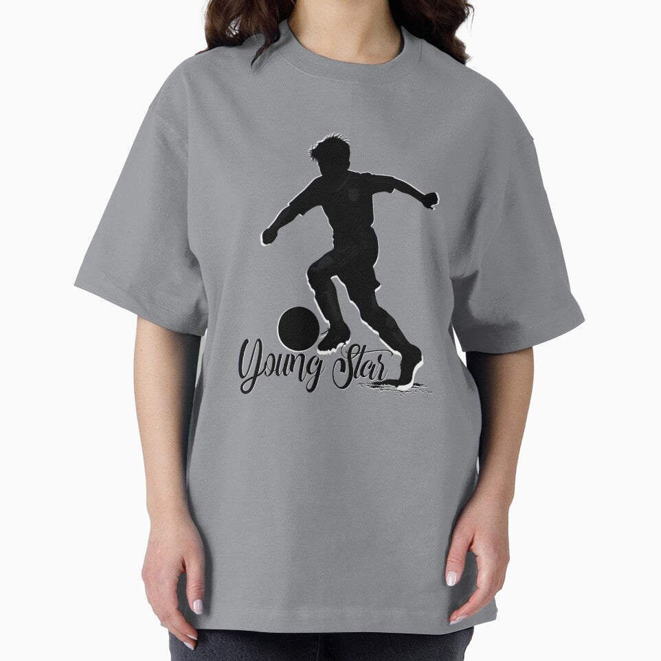 Young Star Soccer Boy Silhouette Athletic Art by AXENT Designs