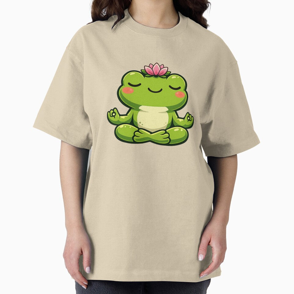 Zen frog in lotus posture by FroggyOnly