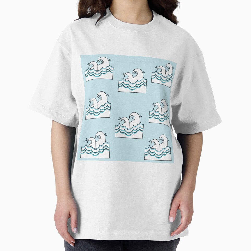 Ocean Bathmat Blue Waves Cute Pattern by mimosadesigns