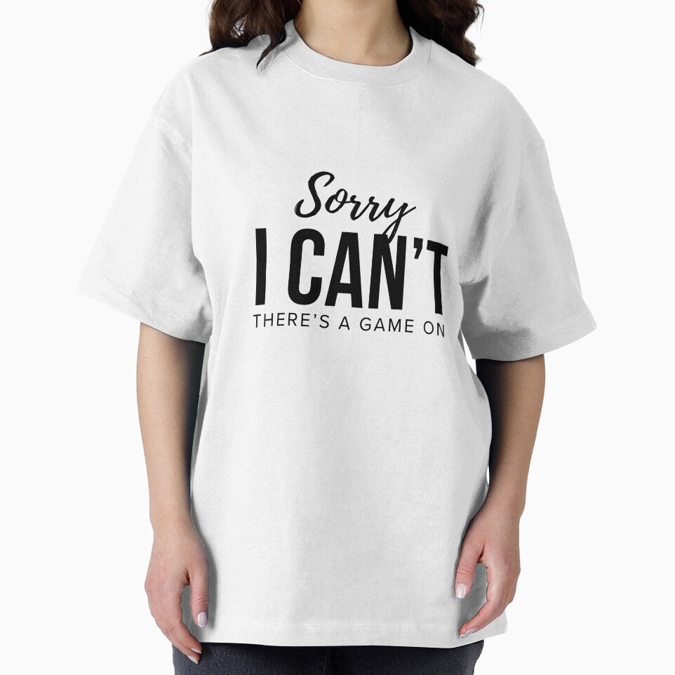 Sorry I Can’t There’s a Game On – Funny Sports Fan Shirt & Mug by BrewtifulMugs