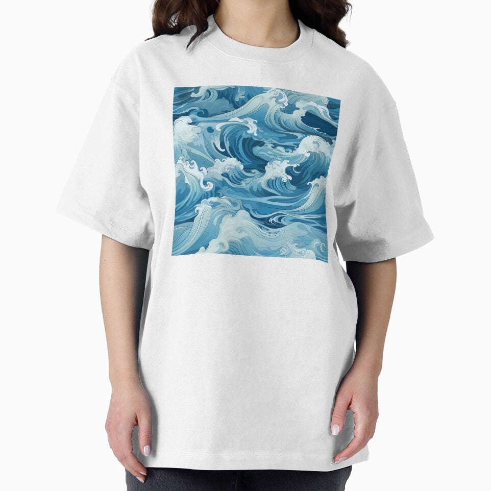 Ocean Waves Claymation Inspired Art #1 by CareToCanvas