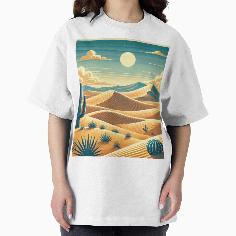 Golden Desert Dunes – Serene Desert Landscape Art by batacharly