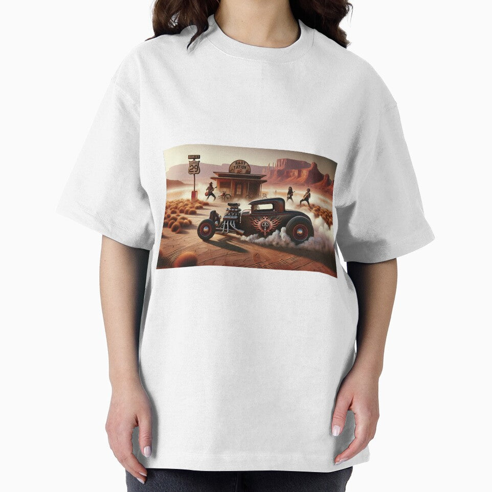 Desert Hot Rod Print by Random Designs