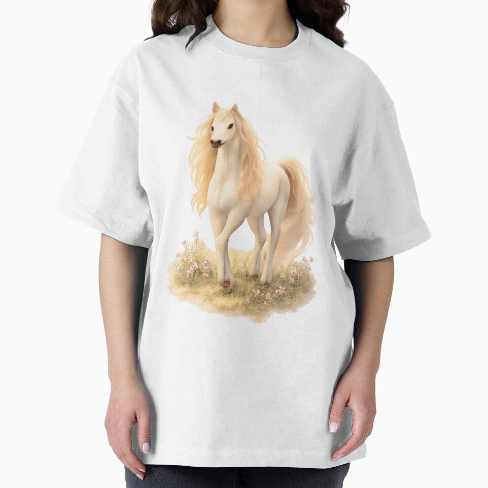 Elegant White Horse – Soft Dreamy Art by kimkosovo