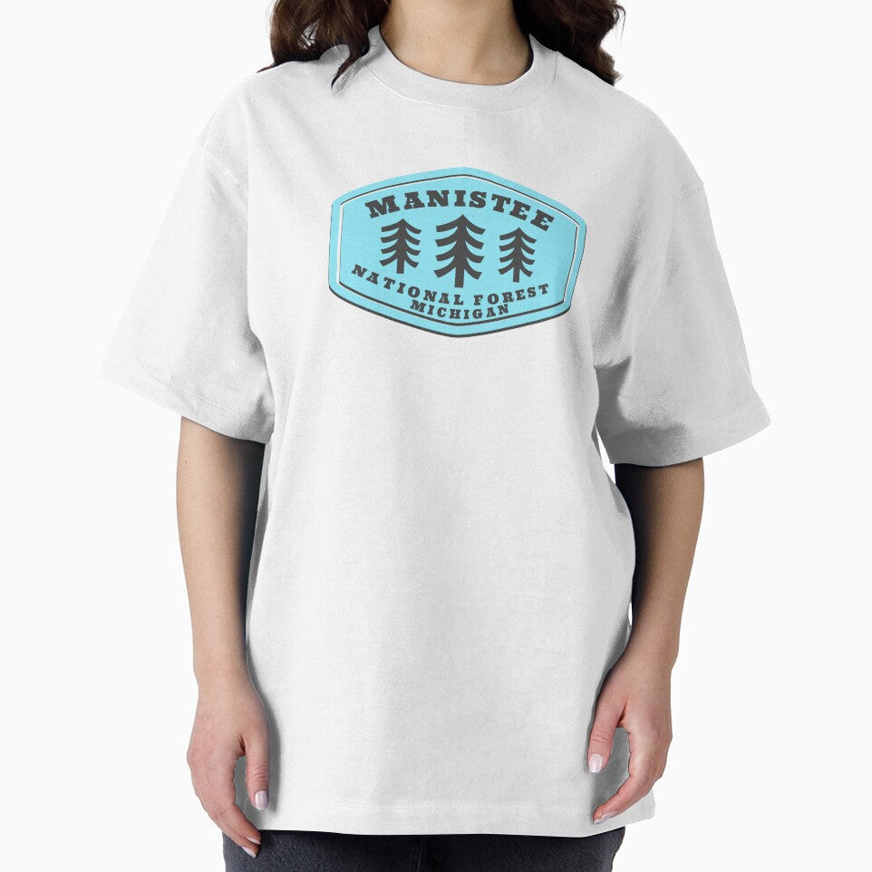 Manistee National Forest Michigan Vintage Retro Forest Hiking, Camping Adventure Travel by tmartinezta