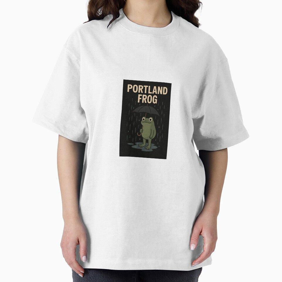 Portland Frog – Dancing in the Rain ☔? | Cozy Rainy Day Vibes by LoaiArt