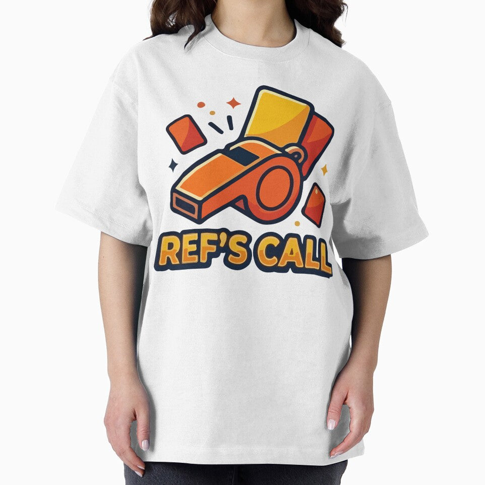 Ref's Call Funny Soccer Referee Whistle and Cards Art by AMOZUnique