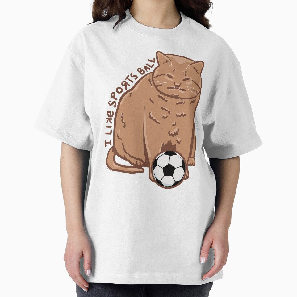Sportsball Cat Soccer by KilkennyCat Art