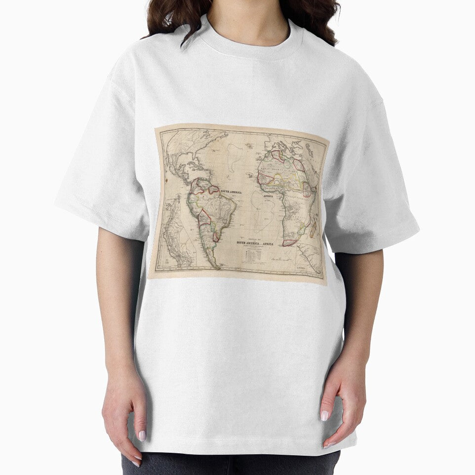 Old Atlantic Ocean Map (1849) Vintage Nautical Chart by BravuraMedia