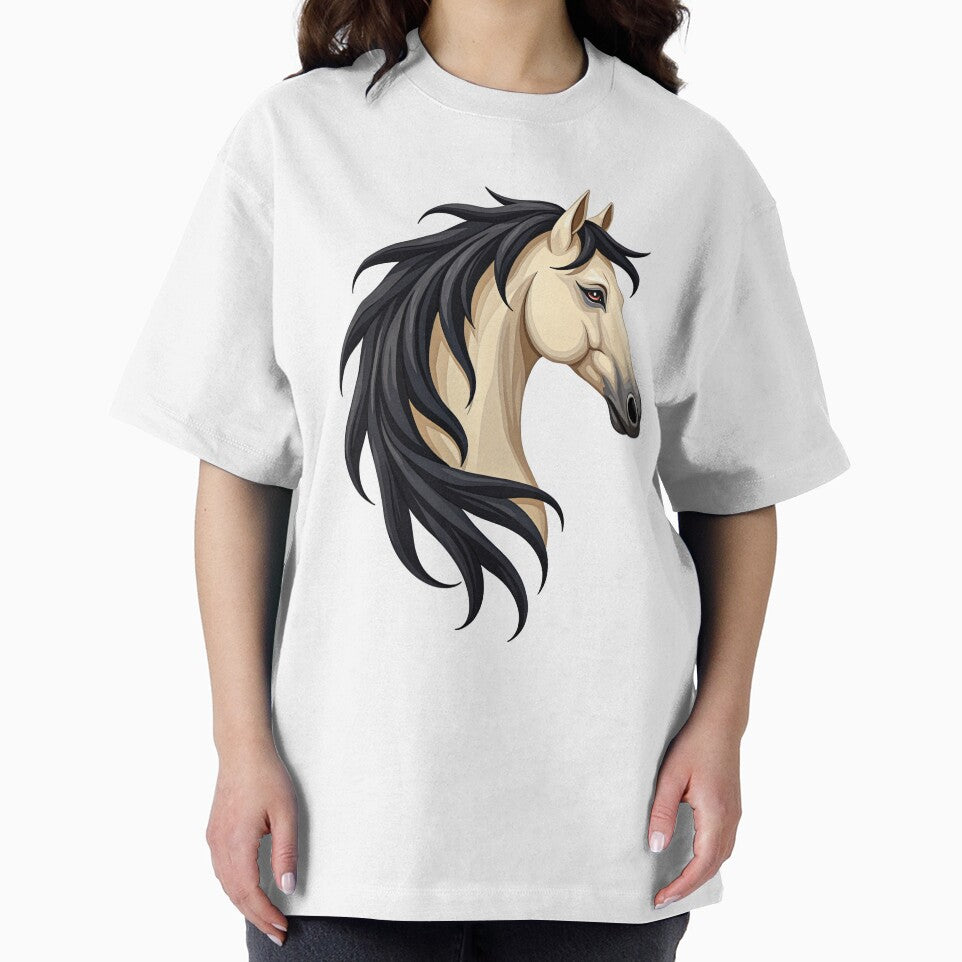Buckskin Horse Head | Elegant Equestrian Horse Design by Debbie Schulte