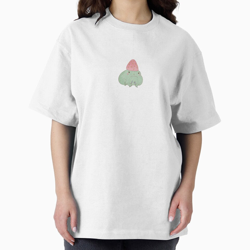 Hangry Frog with Strawberry Hat by Frog_Lover