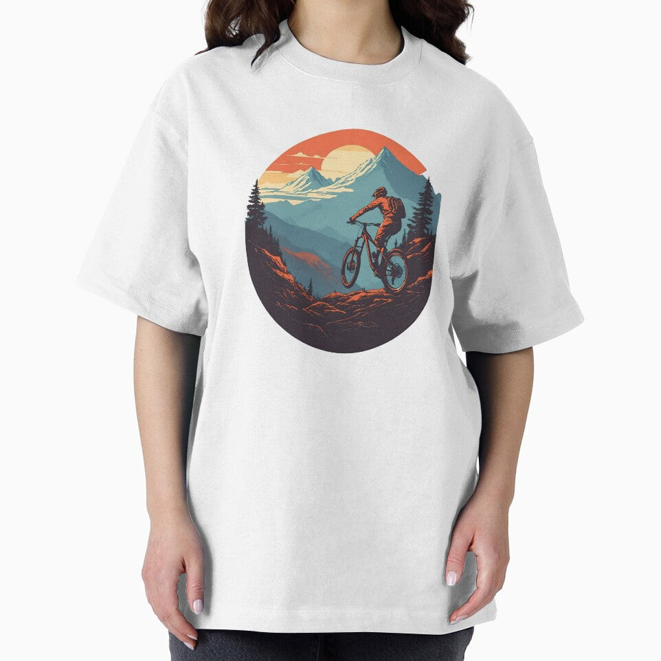 Retro Mountain Bike Lovers - Riding mountain bike Classic T-Shirt by tharaka-merch
