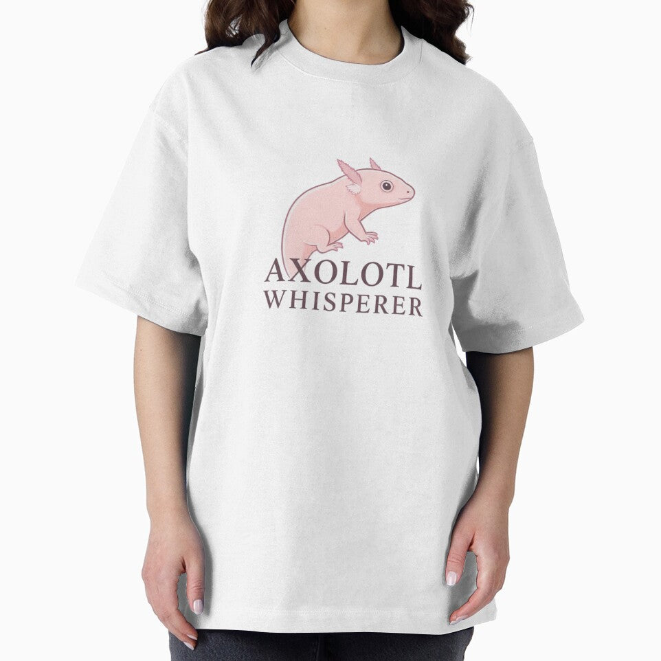 Cute Axolotl Whisperer Design – Minimal Kawaii Axolotl Drawing – Funny Pet Lover Art by MadeByACJ