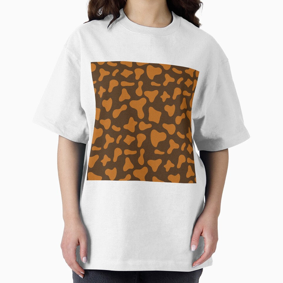 Caramel Cow Pattern on Brown Cow | Holstein Cow Pattern by Cow-Print-Stuff