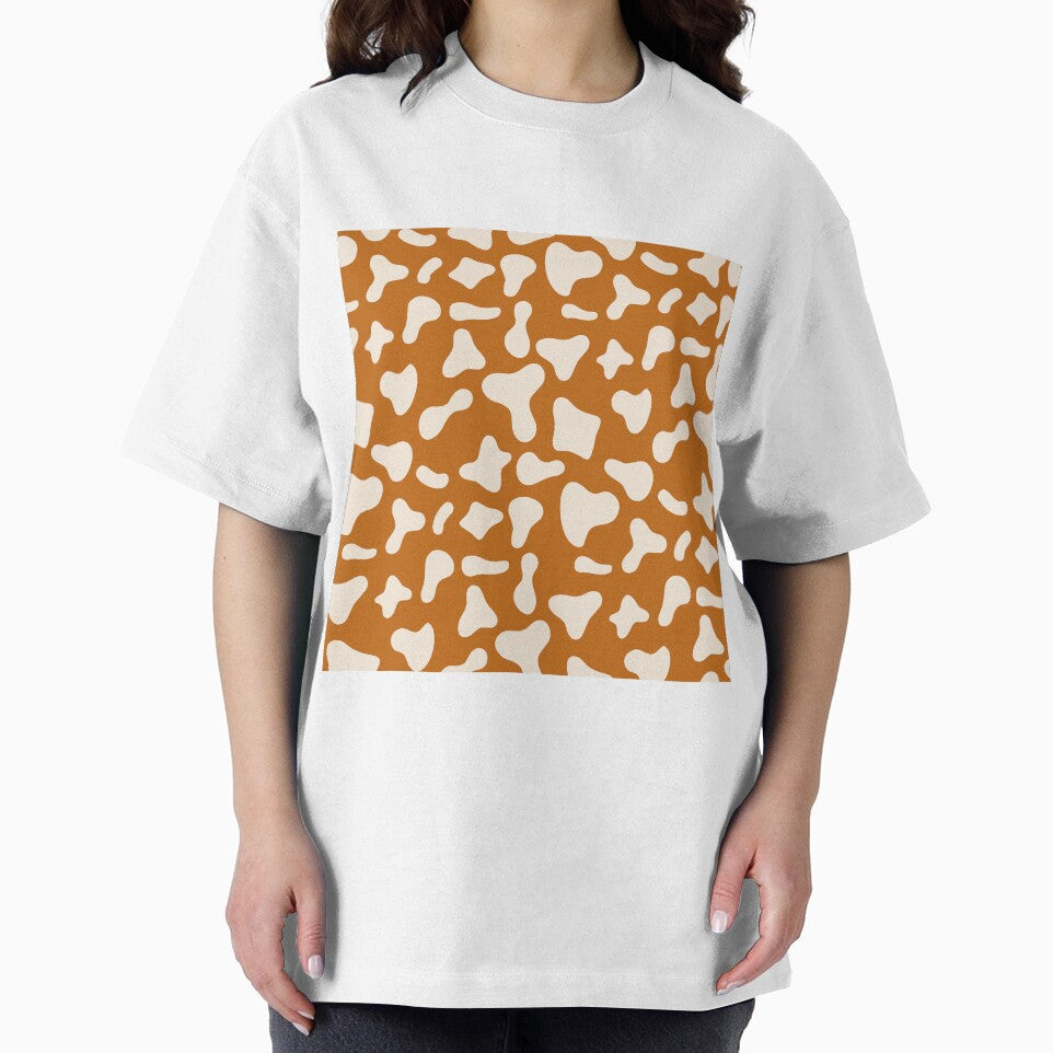 Milk Cow Pattern on Caramel Cow | Holstein Cow Pattern by Cow-Print-Stuff