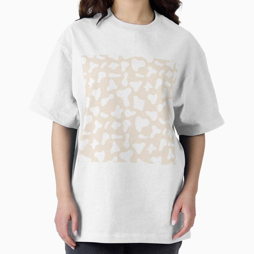 White Cow Pattern on Cream Cow | Holstein Cow Pattern by Cow-Print-Stuff