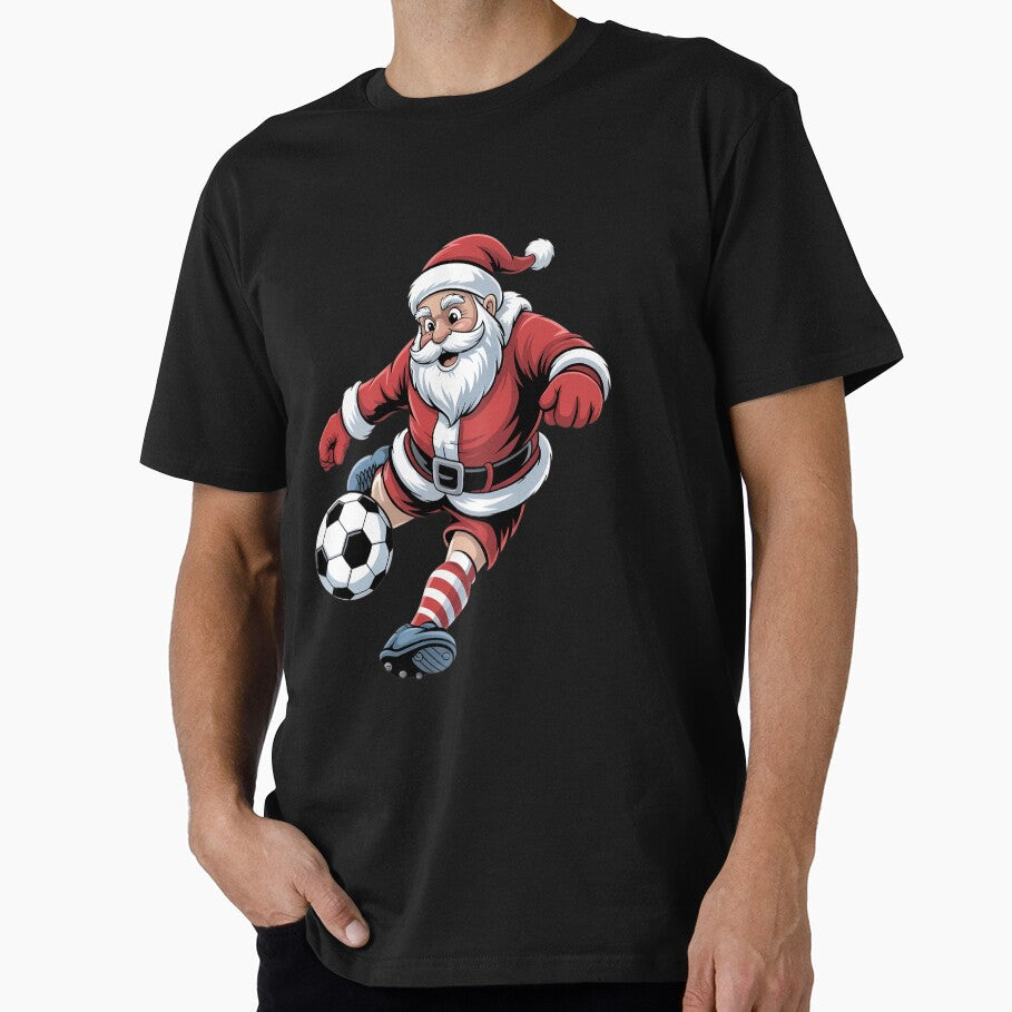 Santa Plays Soccer Christmas Sports Women Men Kids by papertaless