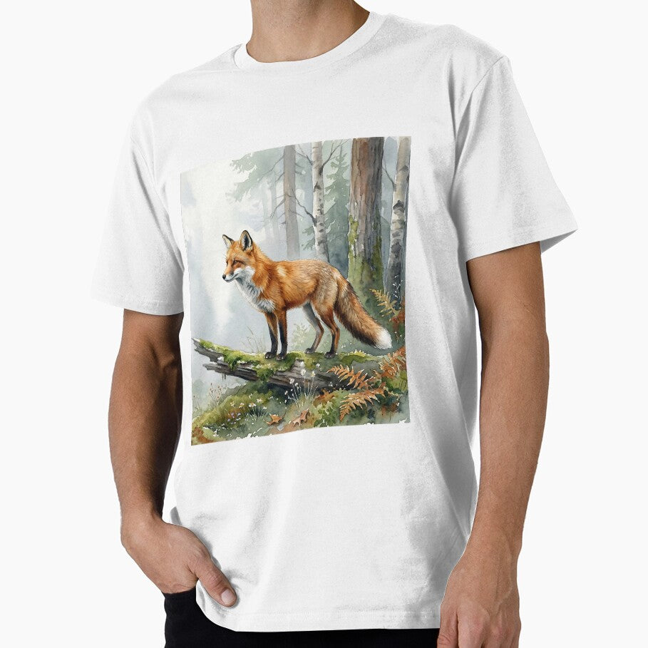 Red fox in the mystical Nordic misty forest by Ratatosk-AI