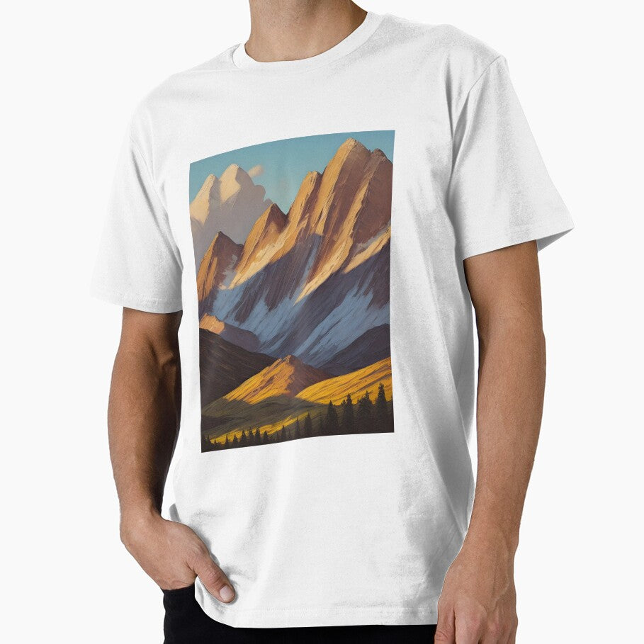Mountain landscape misty art by Vdae Art
