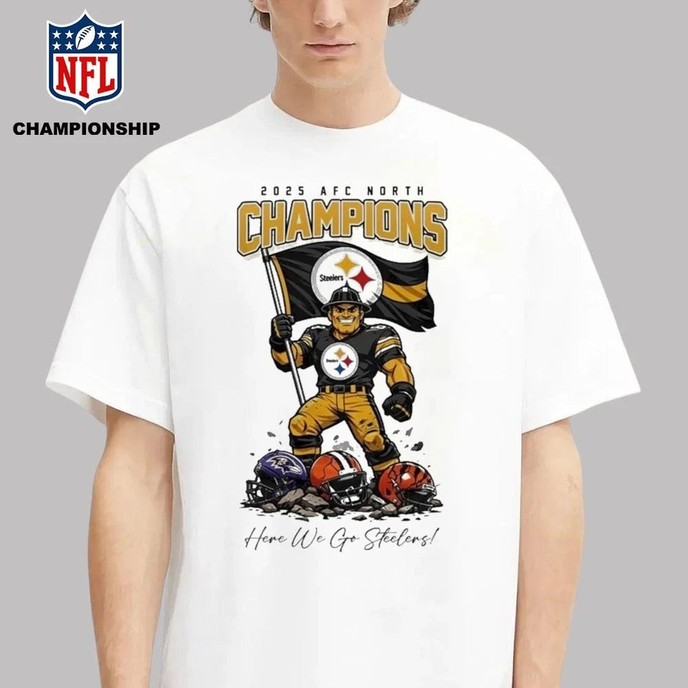 Steelers AFC North Champions 2025 Masot Shirt
