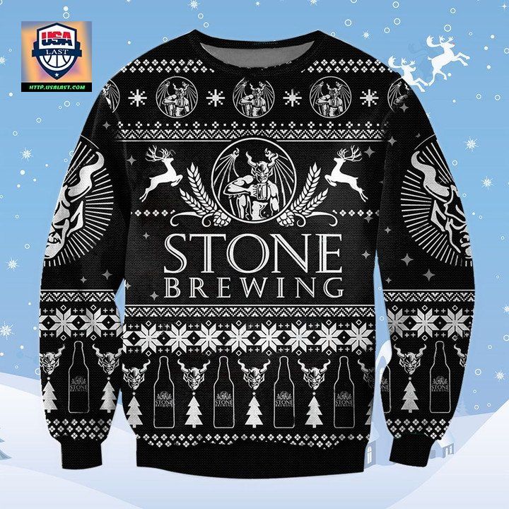 Stone Brewing Beer Vampire Ugly Sweater Christmas