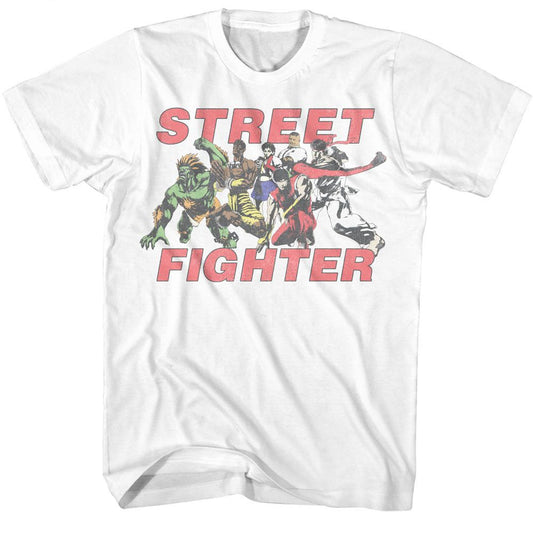 Street Fighter - Fight Group Vintage Boyfriend Tee