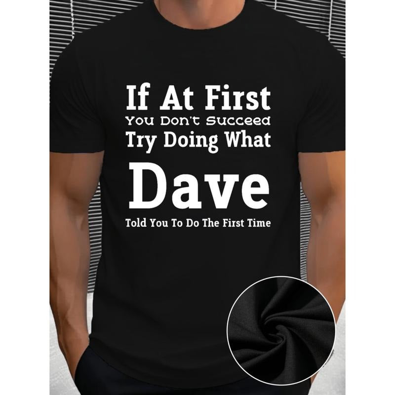 summer casual short sleeved mens dave printed t shirt black -1 Hoodie, Sweatshirt | UrbanDripWear.com