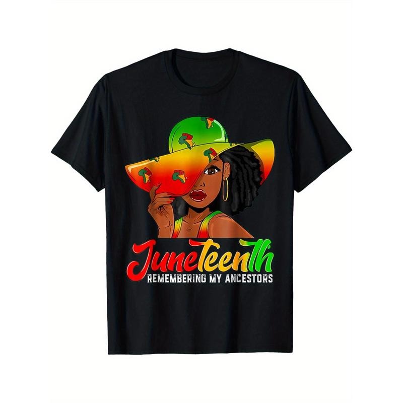 summer women'S clothing Black Wo Juneteenth 1865 Remembering My Ancestors T-Shirt Hoodie, Sweatshirt | UrbanDripWear.com