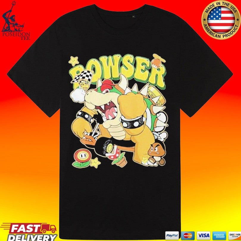 Super Mario Bowser Kart Racing Nintendo World T-shirt