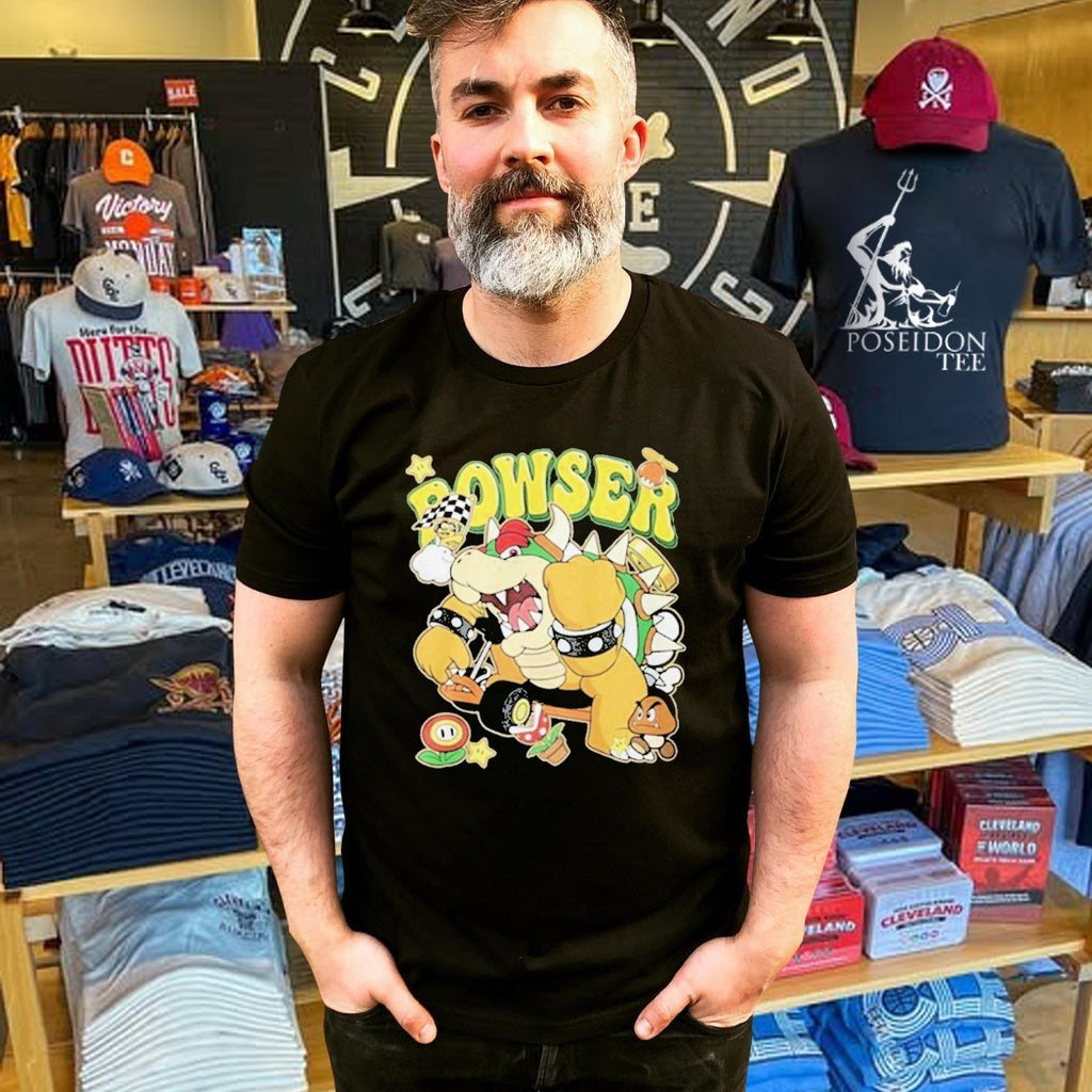 Super Mario Bowser Kart Racing Nintendo World T-shirt