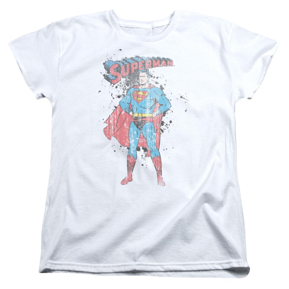 Superman Vintage Ink Splatter T-Shirt