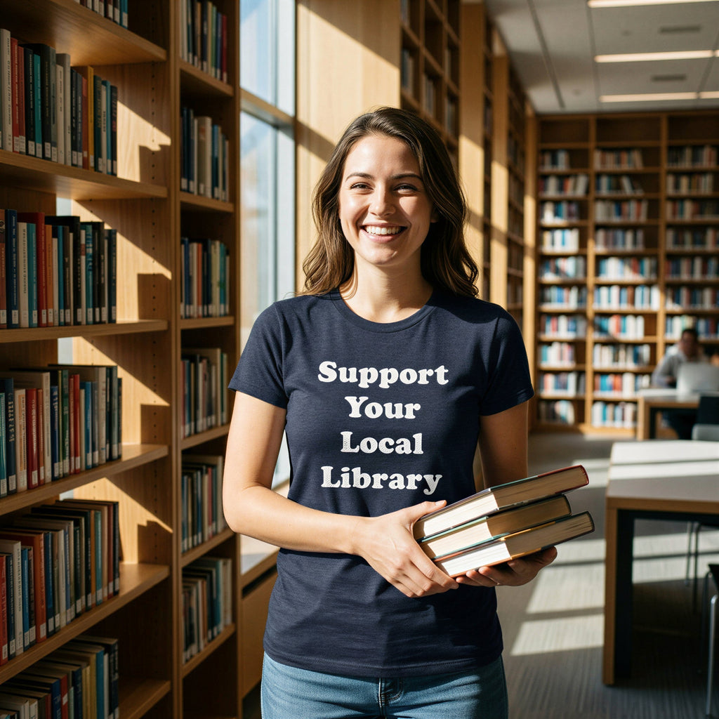 Support Your Local Library Women's T Shirt