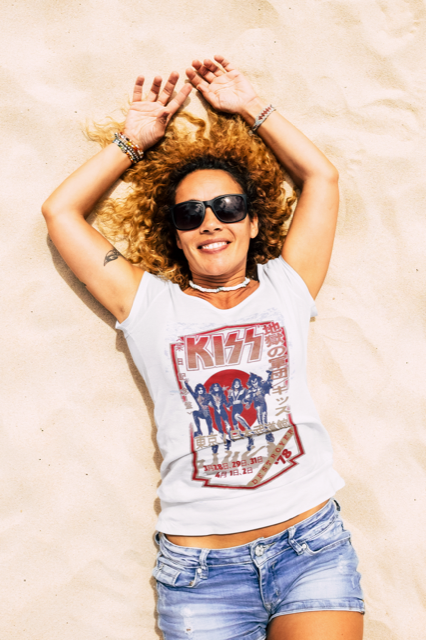 KISS Ladies T-Shirt: Destroyer Tour '78 Style001