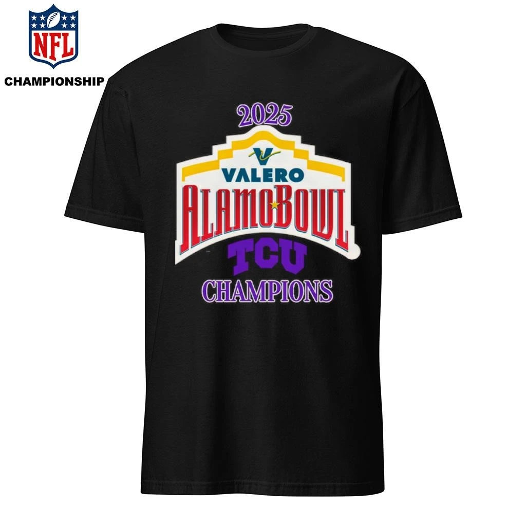 TCU Horned Frogs 2025 Valero Alamo Bowl Champions Logo Shirt