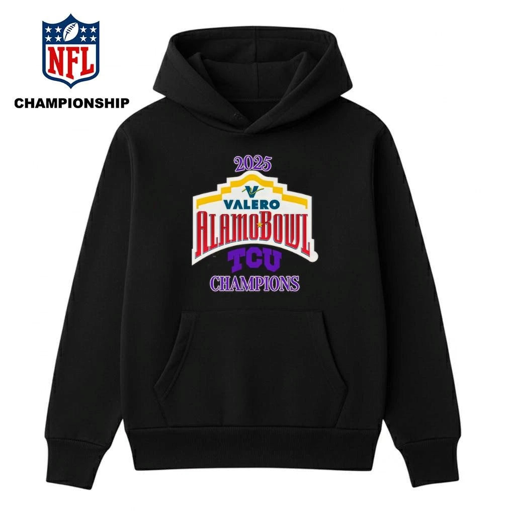 TCU Horned Frogs 2025 Valero Alamo Bowl Champions Logo Shirt