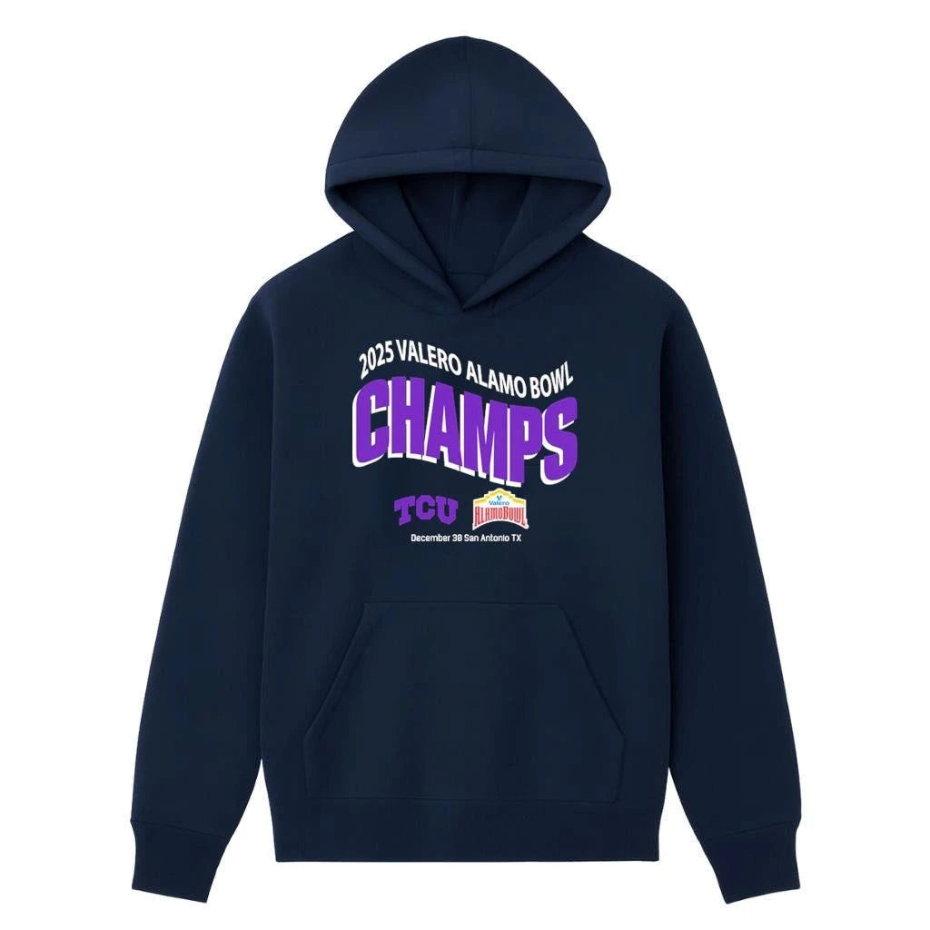 TCU Horned Frogs Football 2025 Valero Alamo Bowl Champions On December 30 In San Antonio TX Shirt