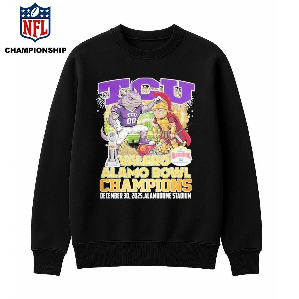 TCU Horned Frogs Valero Alama Bowl Champions 2025 Mascot Shirt